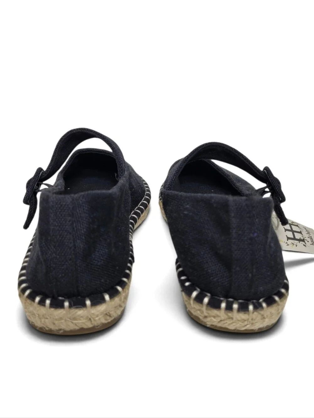 Haute Hippie Cecily Espadrille Mary Jane 7.5 Black NEW